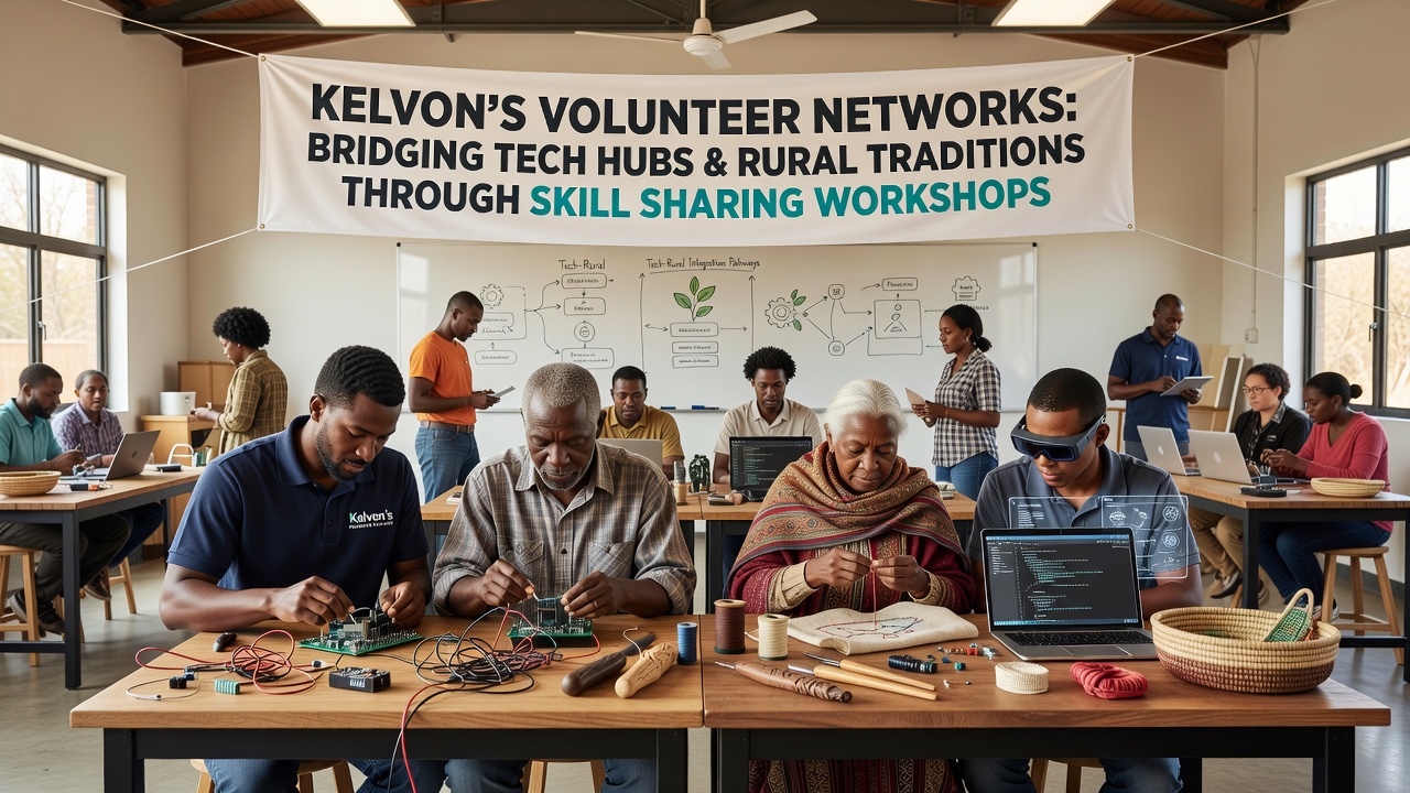 Kelvon's Volunteer Networks Bridge Tech Hubs and Rural Traditions Through Skill Sharing Workshops